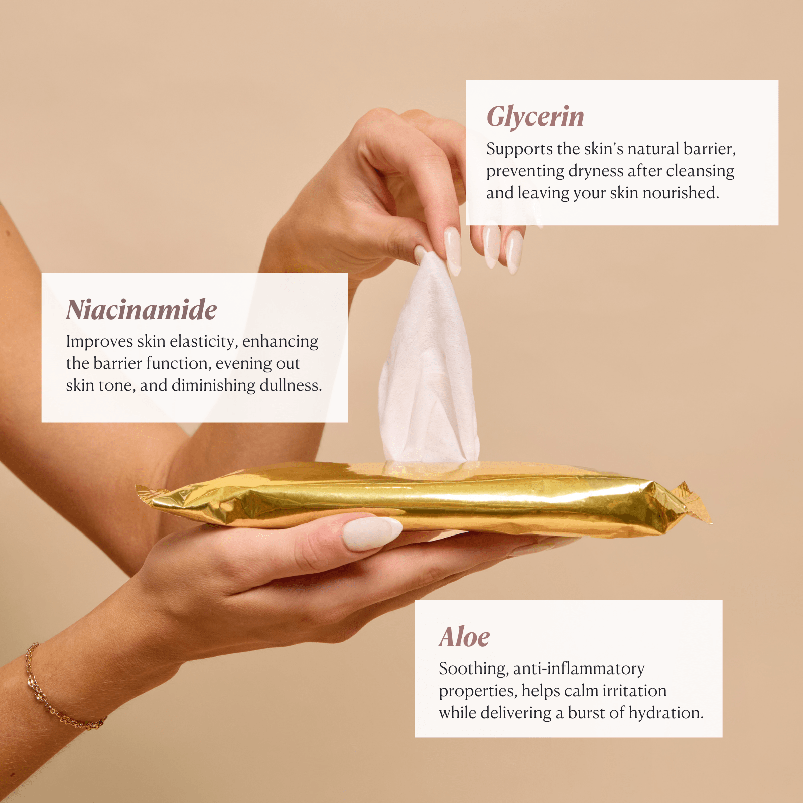 5-in-1 Serum Infused Cleansing Cloths - 60 Count - Nakery Beauty