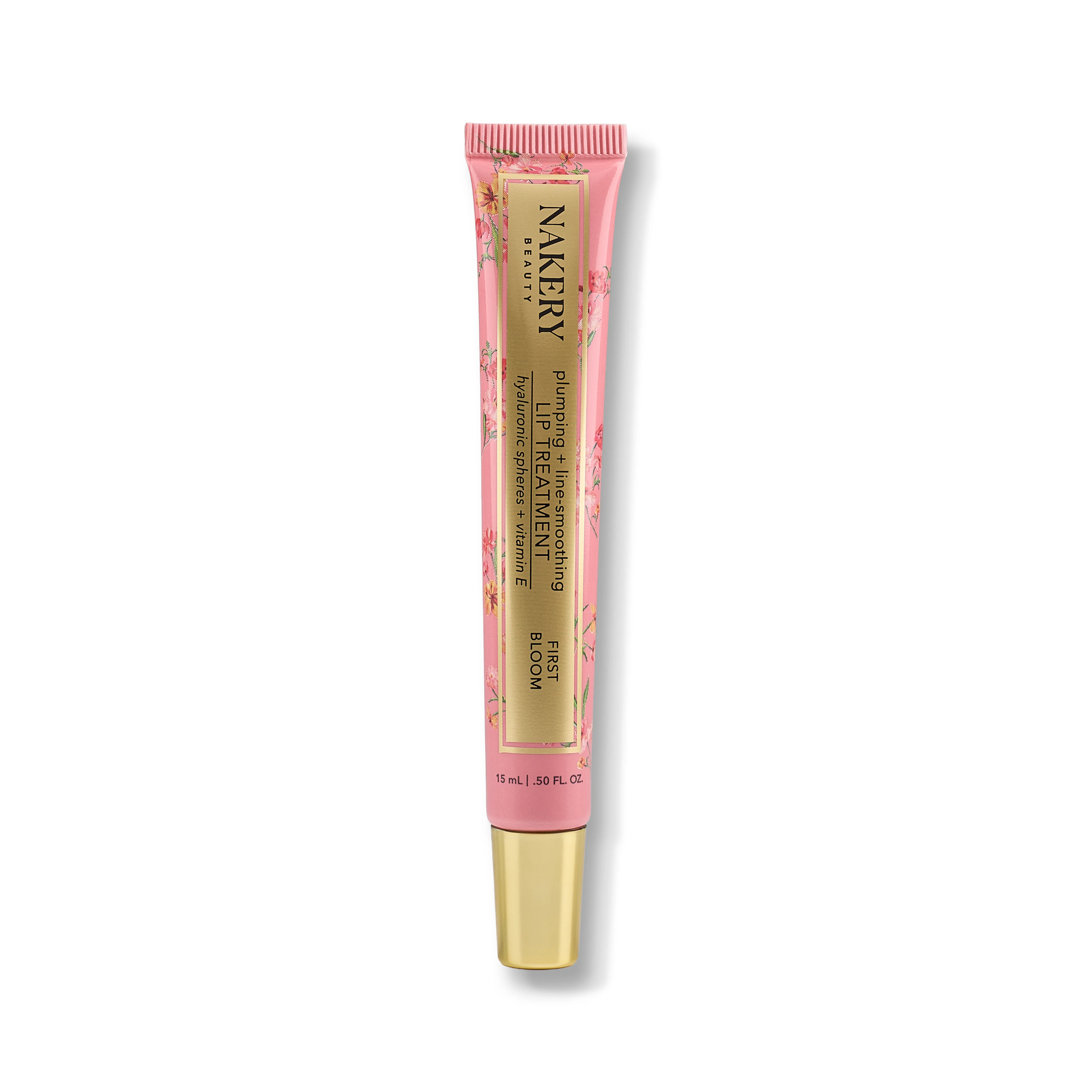 Lip Treatment 15ml in First Bloom, a nourishing lip treatment designed to hydrate, smooth, and soften lips for a healthy-looking finish.