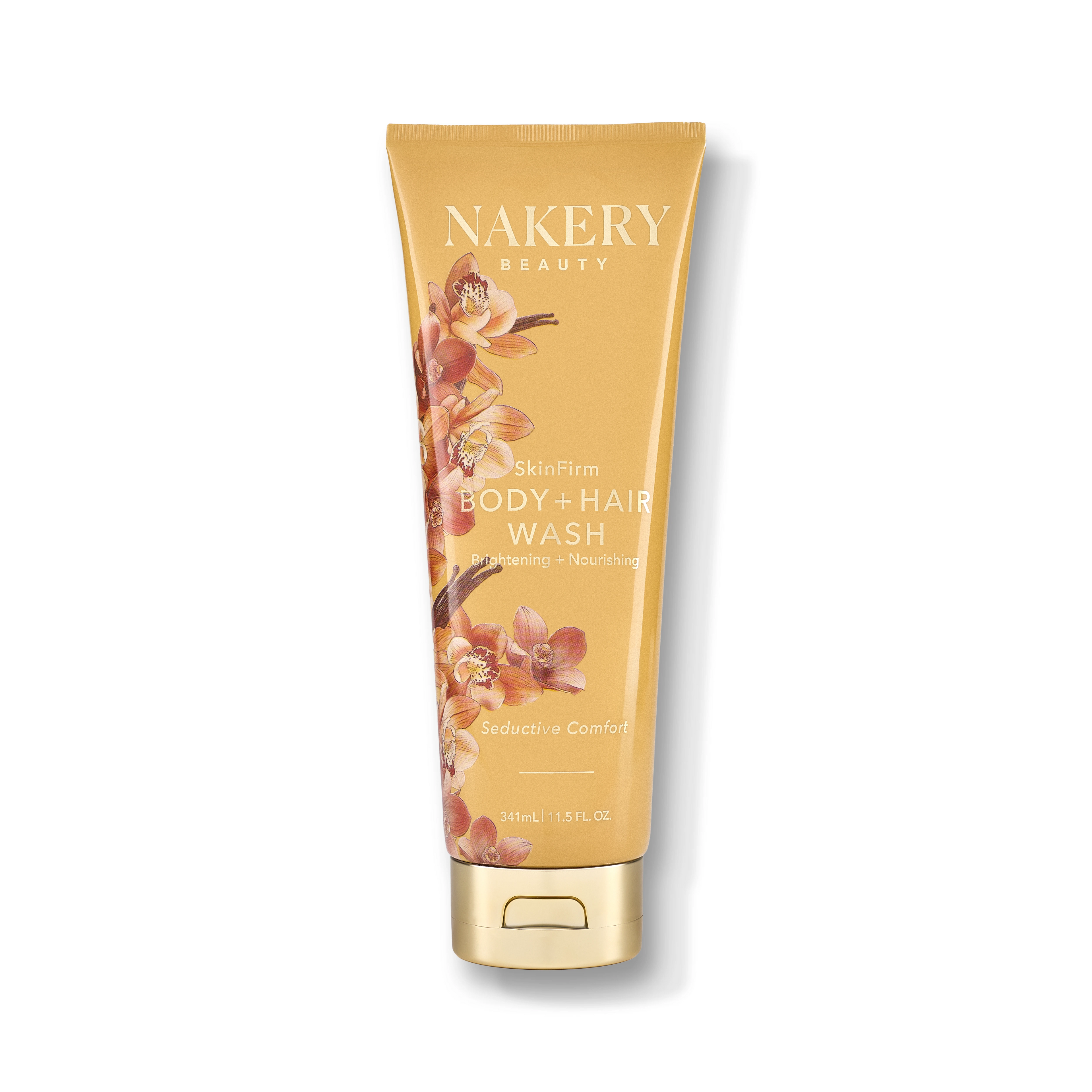 SkinFirm Body and Hair Wash Seductive Comfort 341ml, a refreshing cleansing formula designed to gently cleanse and leave skin and hair feeling soft, smooth, and refreshed.