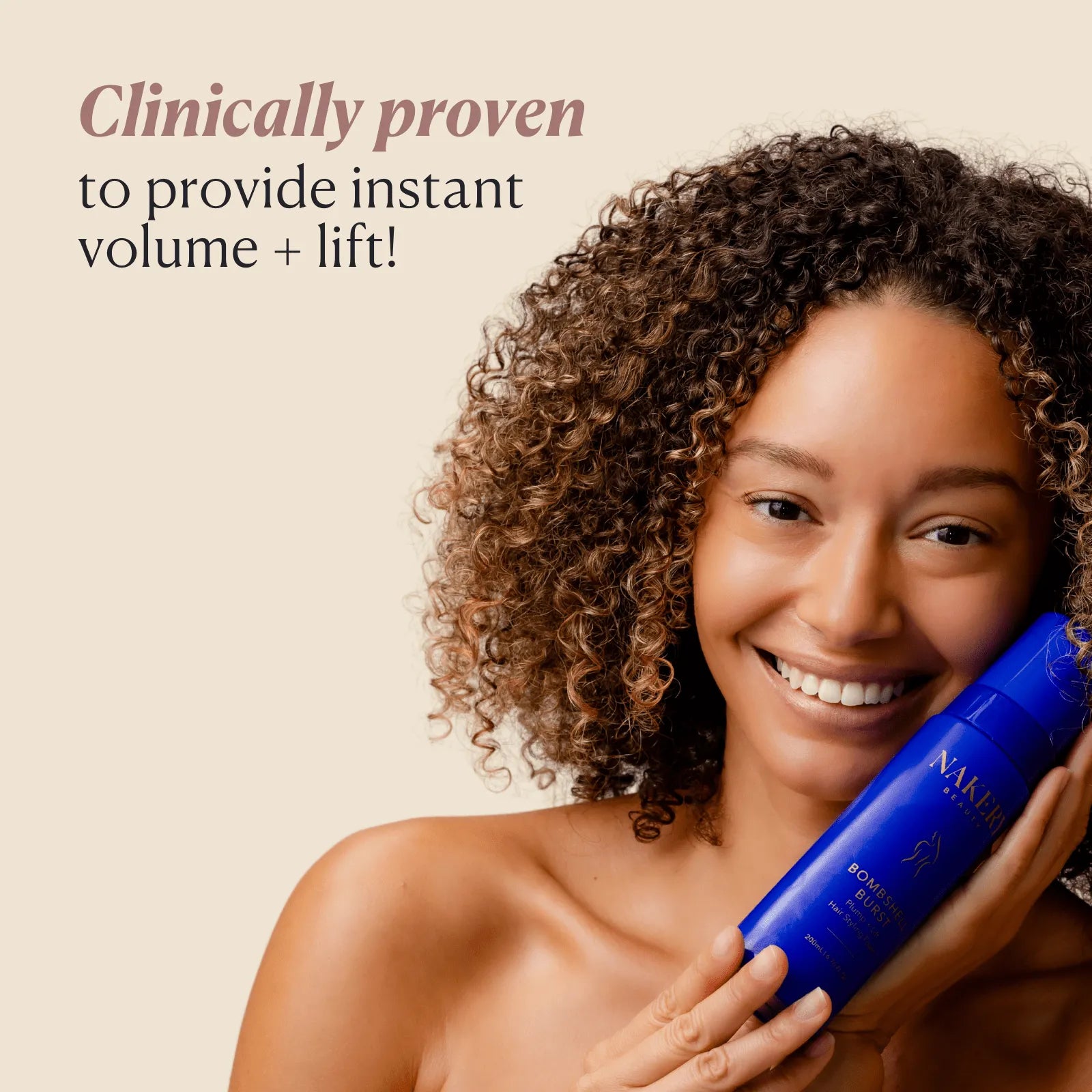 Bombshell Burst Plump + Lift Hair Styling Foam - Nakery Beauty