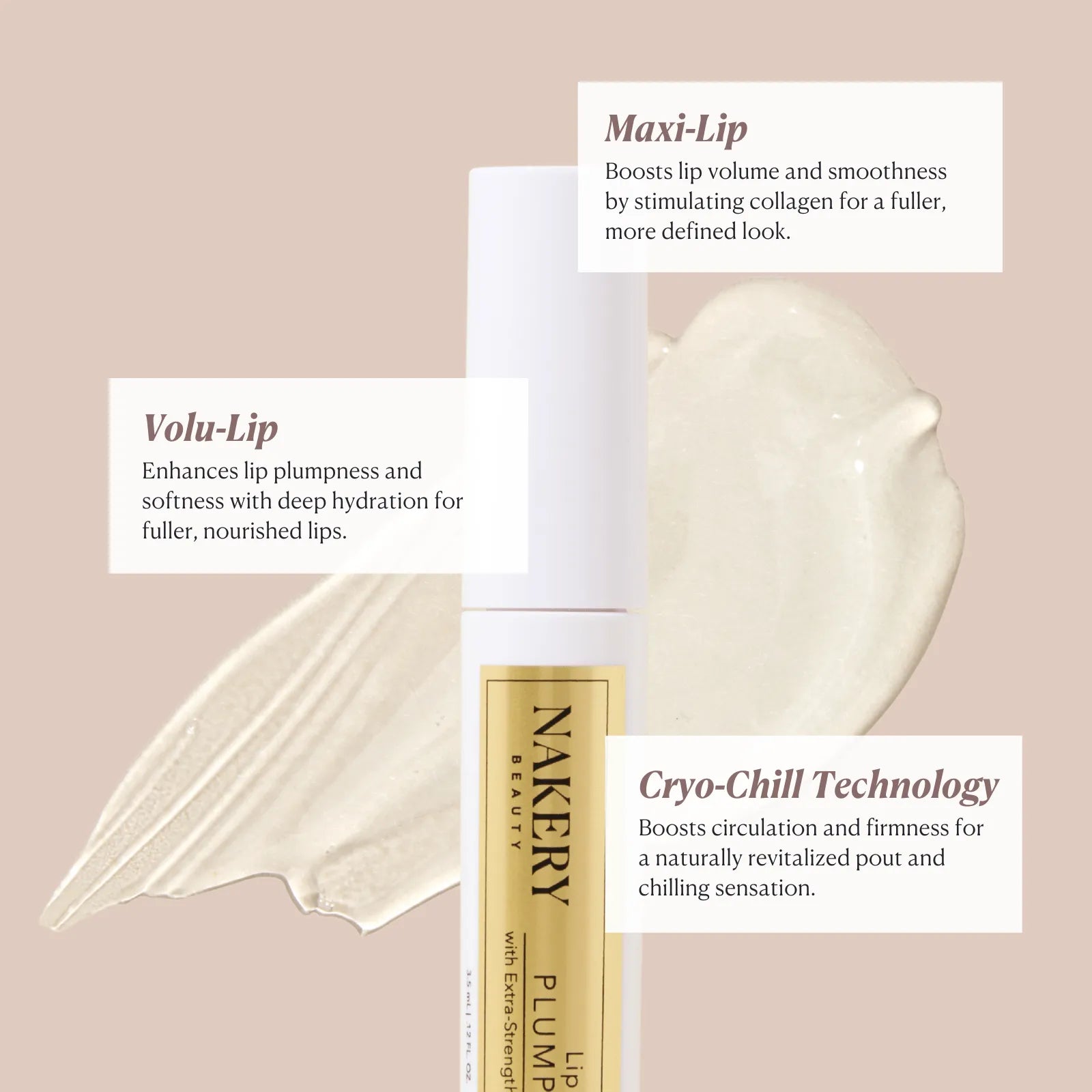 Lip MirageXL Plumping Glaze - Nakery Beauty