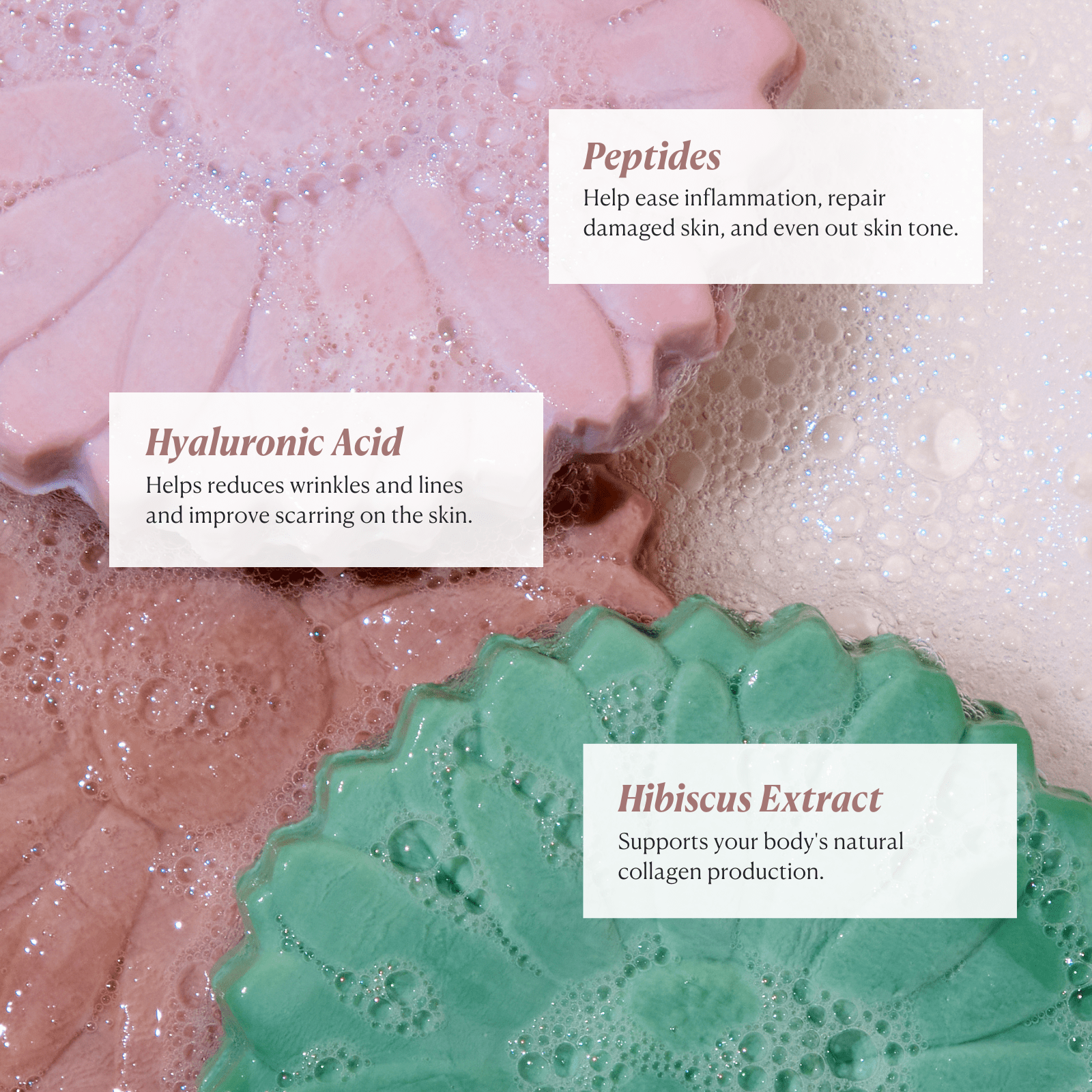 Peptide-Infused 3-piece Holiday Soap Collection - Nakery Beauty