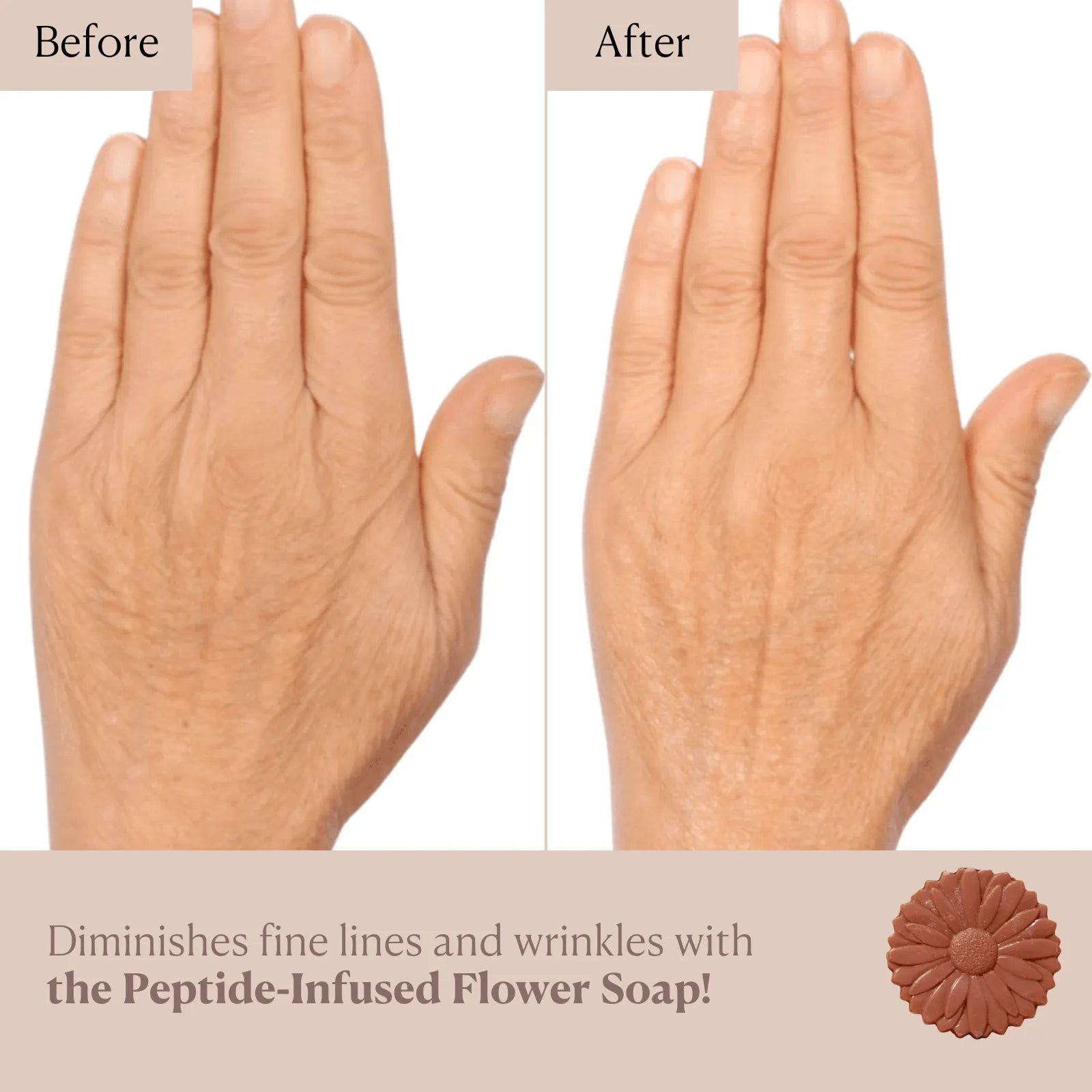 Peptide-Infused Flower Soap - Nakery Beauty