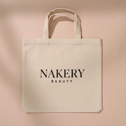 Nakery Branded Natural Canvas Tote Bag