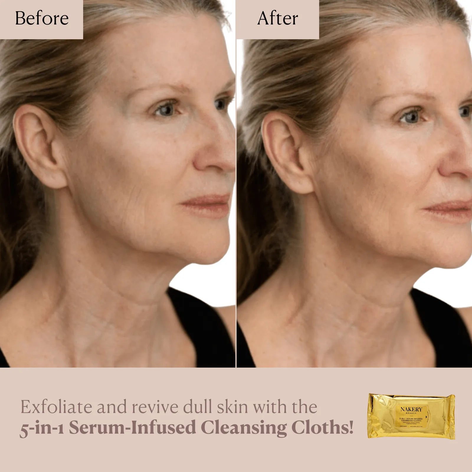 5-in-1 Serum-Infused Cleansing Cloths - Nakery Beauty