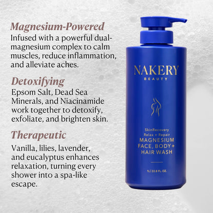 SkinRecovery Relax + Repair Magnesium Face, Body, &amp; Hair Wash