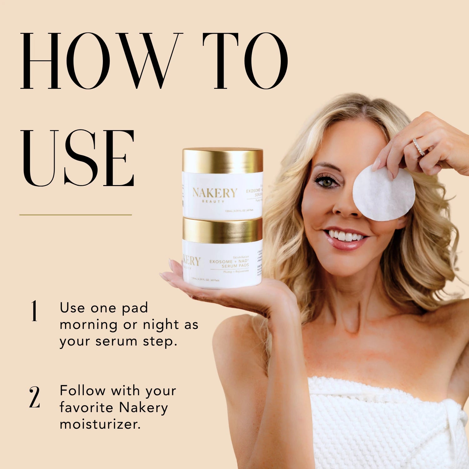 SkinInfusion Exosome + NAD+ Serum Pads