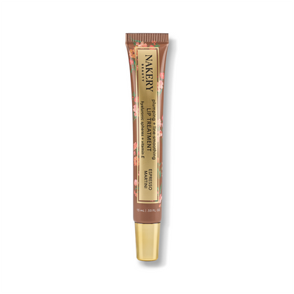 Lip Treatment 15ml in Espresso Martini with white shadow, a nourishing lip care treatment designed to moisturize, smooth, and soften dry lips.