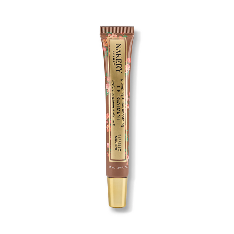 Lip Treatment 15ml in Espresso Martini with white shadow, a nourishing lip care treatment designed to moisturize, smooth, and soften dry lips.