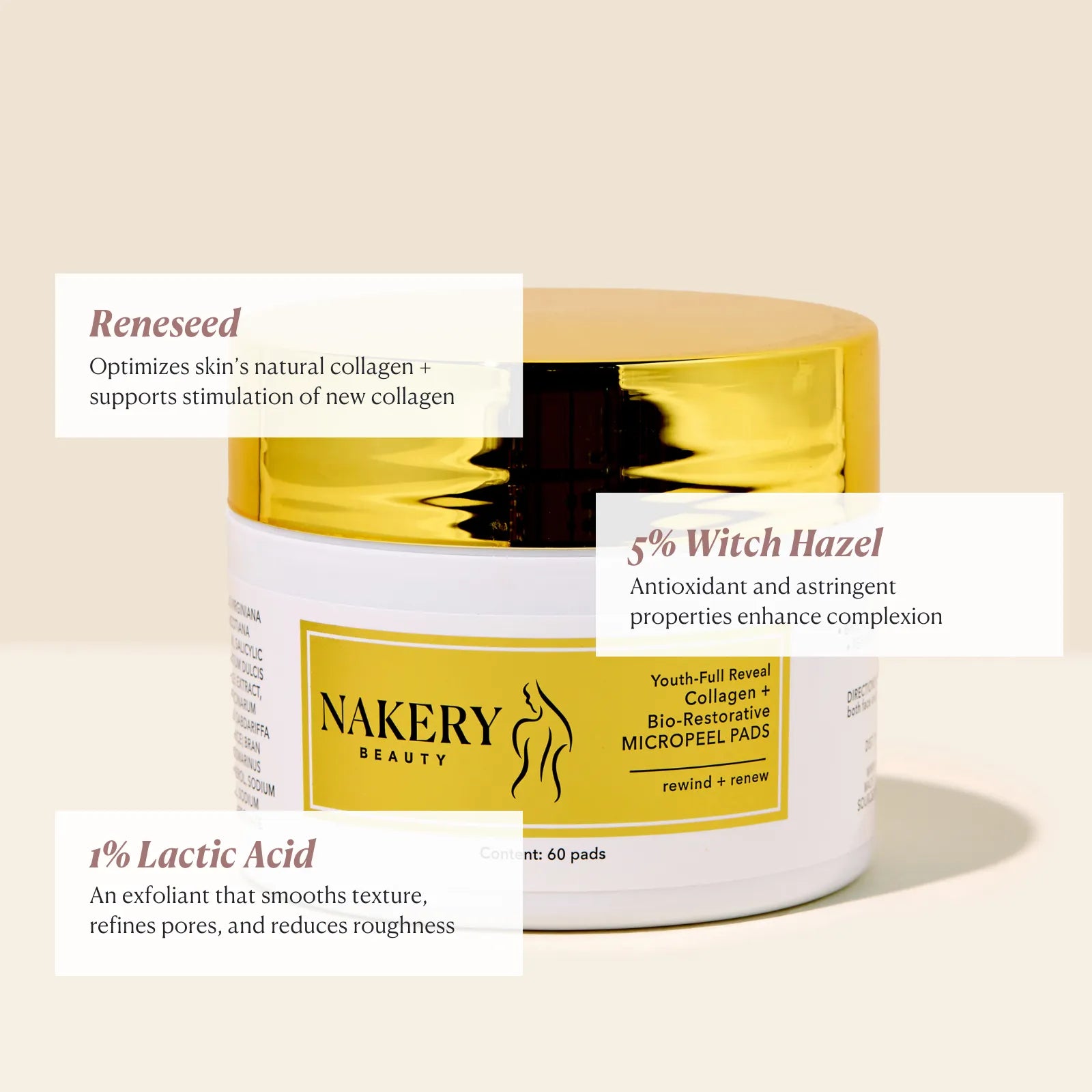 MicropeelPads - Nakery Beauty - ingredients