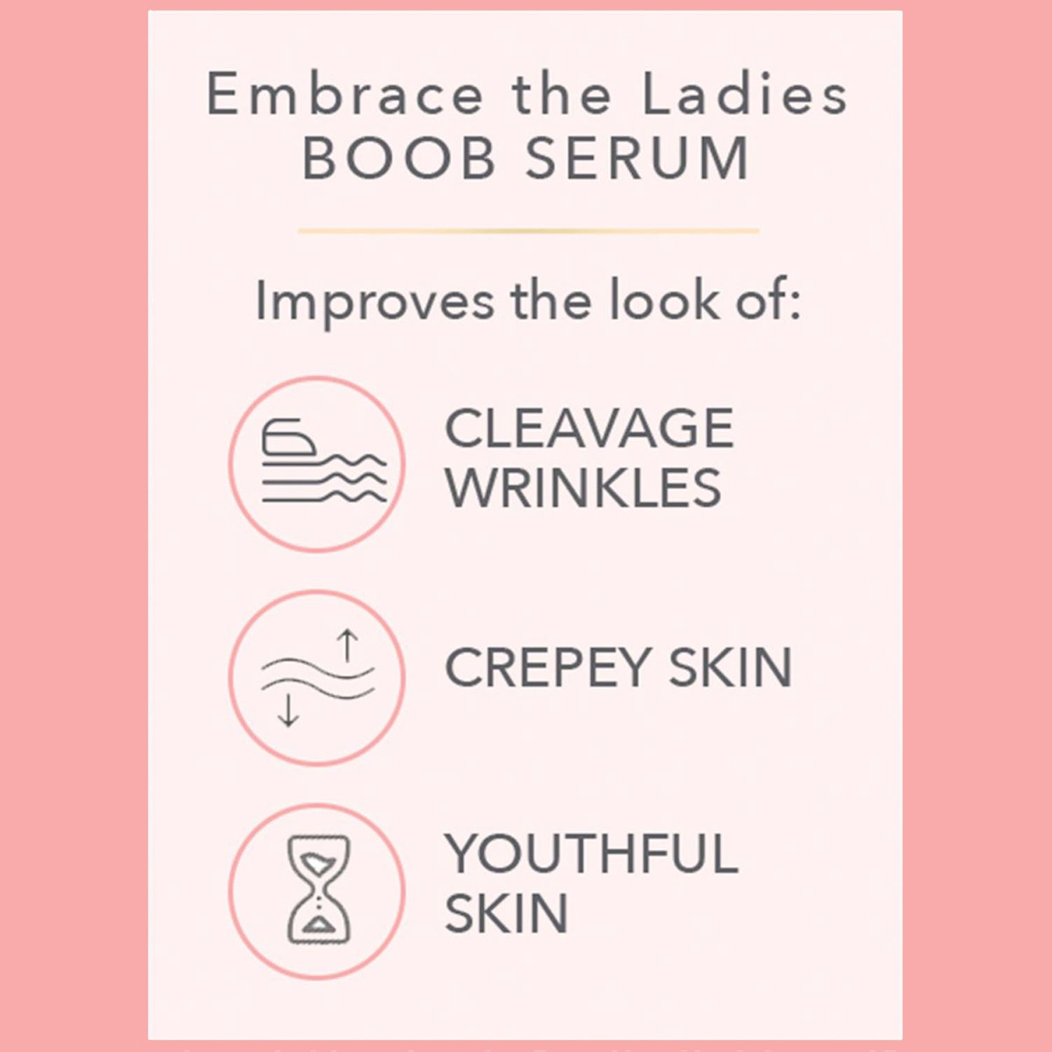 Embrace the Ladies Concentrated Firming Neck, Dec &amp; Boob Serum