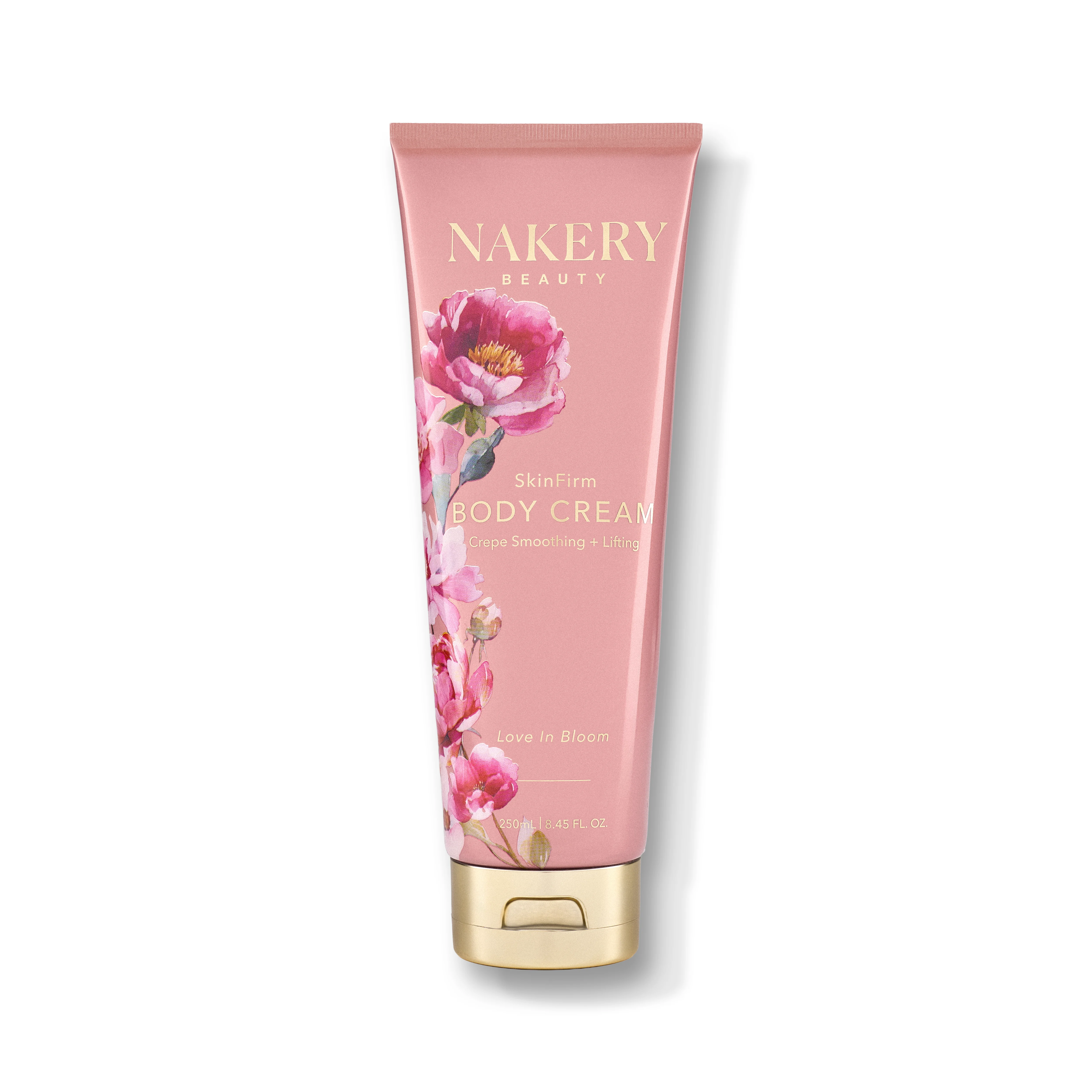 SkinFirm Body Cream Love in Bloom 250ml, a moisturizing body cream designed to hydrate, nourish, and leave skin feeling soft, smooth, and refreshed.