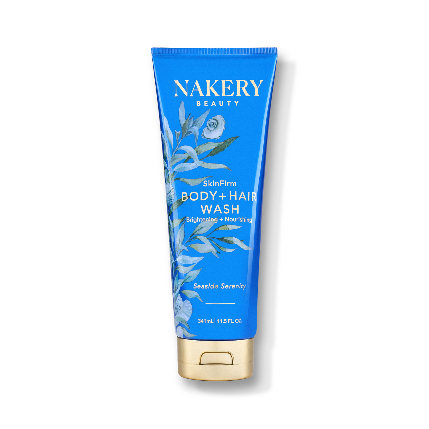 SkinFirm Body and Hair Seaside Serenity 341ml, a refreshing body and hair care formula designed to cleanse, nourish, and leave skin and hair feeling soft, smooth, and refreshed.