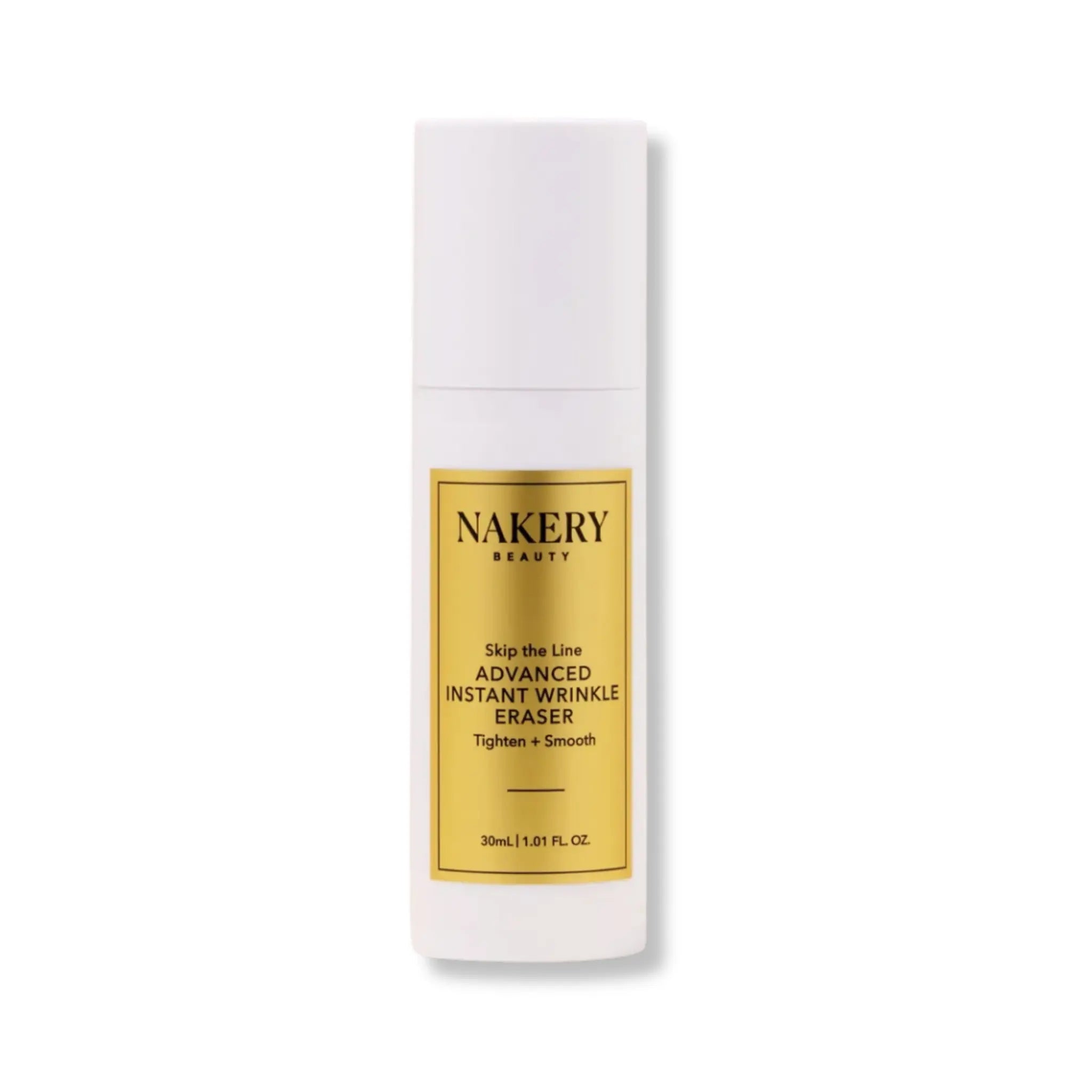Skip the Line Advanced Wrinkle Eraser, a targeted skincare treatment designed to smooth and minimize the appearance of fine lines and wrinkles for a more youthful-looking complexion.