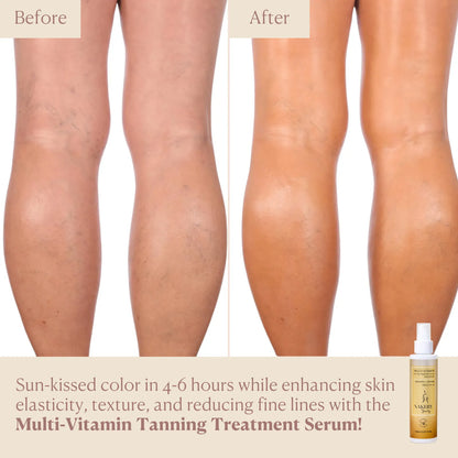 TanningSerum before and after