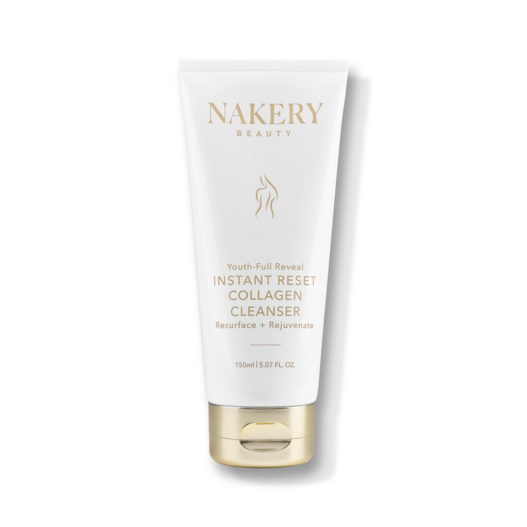 Youthfull Reveal Instant Reset Collagen Cleanser 150ml, a collagen-infused facial cleanser designed to gently cleanse, refresh, and leave skin feeling smooth and revitalized.