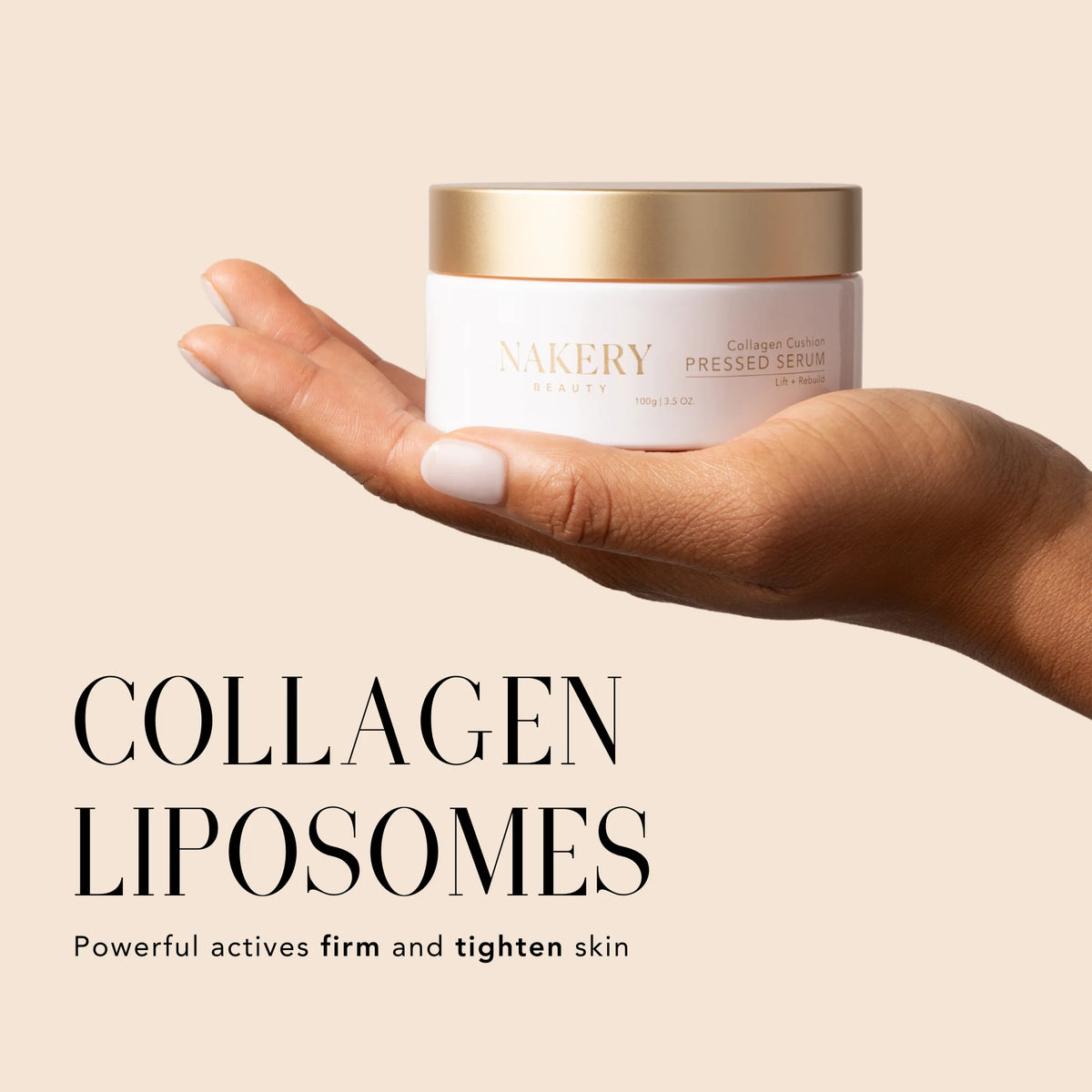 Collagen liposomes with powerful actives that help firm and tighten the skin for a smoother, more youthful-looking appearance.