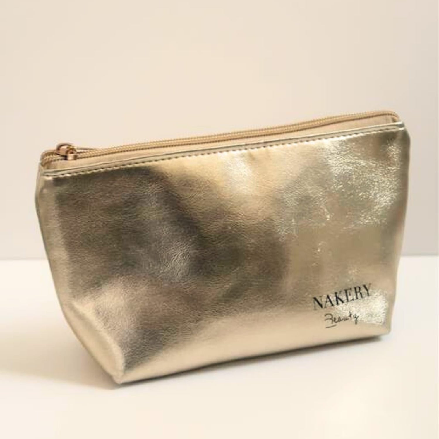 Gold Nakery Cosmetic Bag