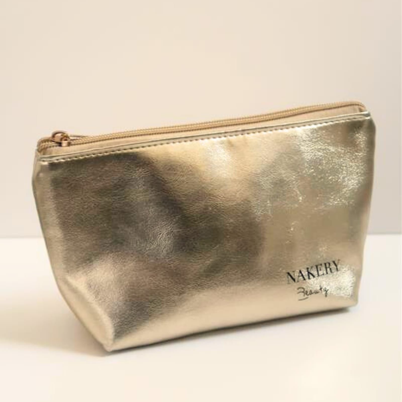 Gold Nakery Cosmetic Bag