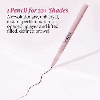 Instant Brow Filler Universal Eyebrow Pencil (Duo) - Nakery Beauty