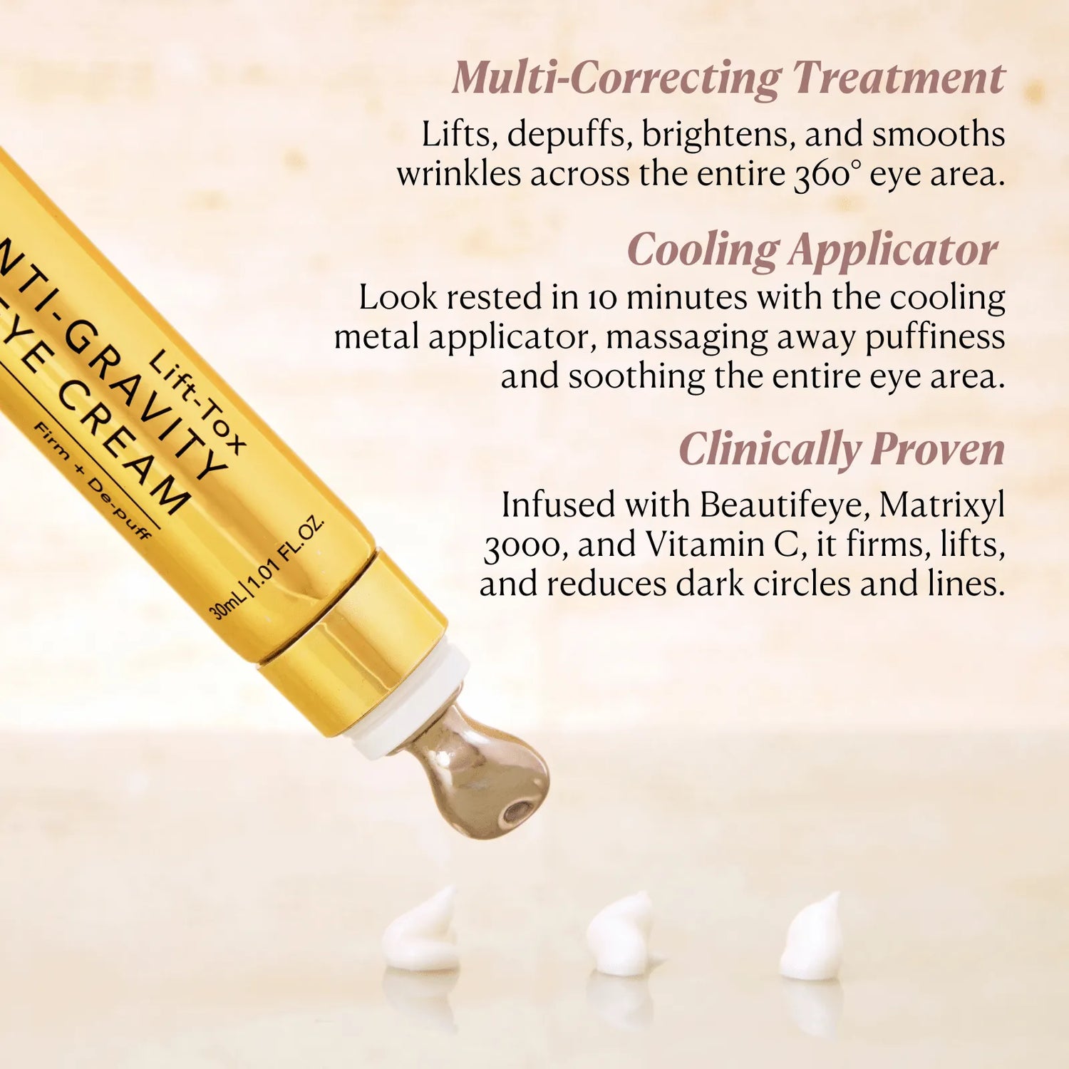 Lift-Tox Anti-Gravity 360° Eye Lift Cream - Nakery Beauty