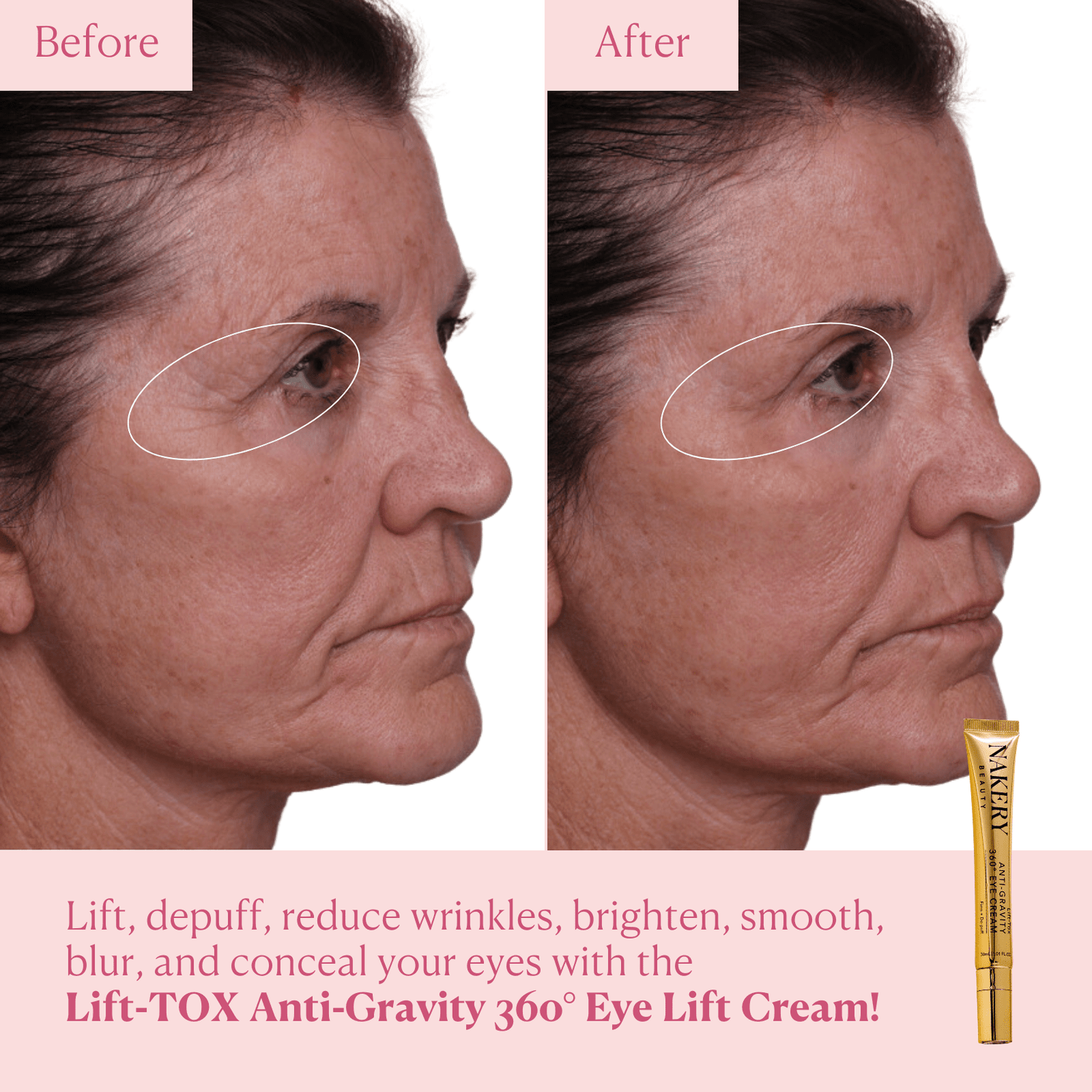 Lift - Tox Anti - Gravity 360° Eye Lift Cream - Nakery Beauty