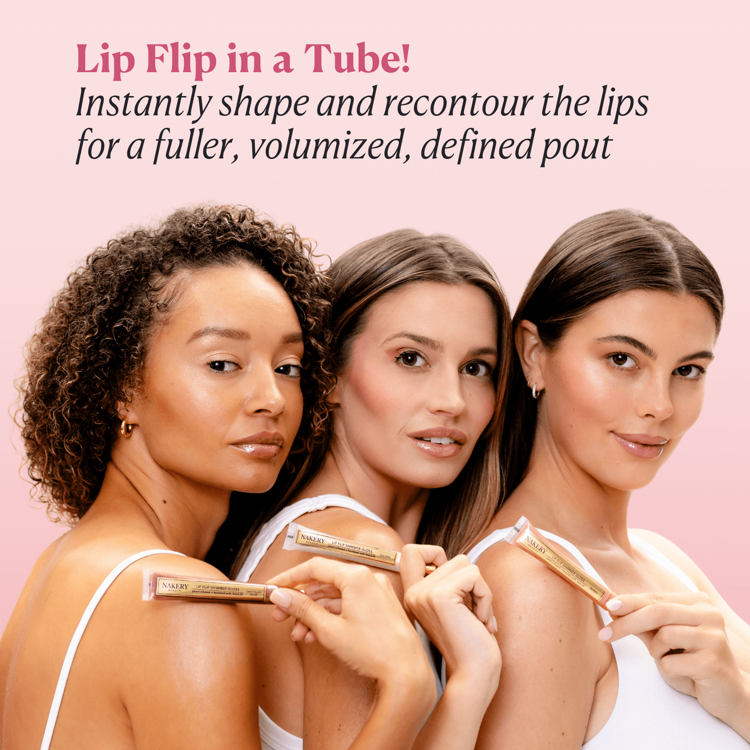 Lip Flip Shimmer Gloss - Nakery Beauty