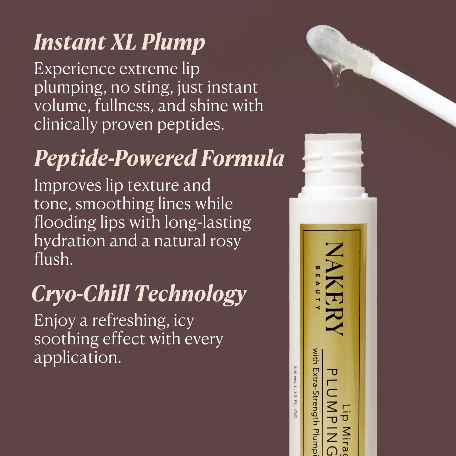 Lip MirageXL Plumping Glaze - Nakery Beauty