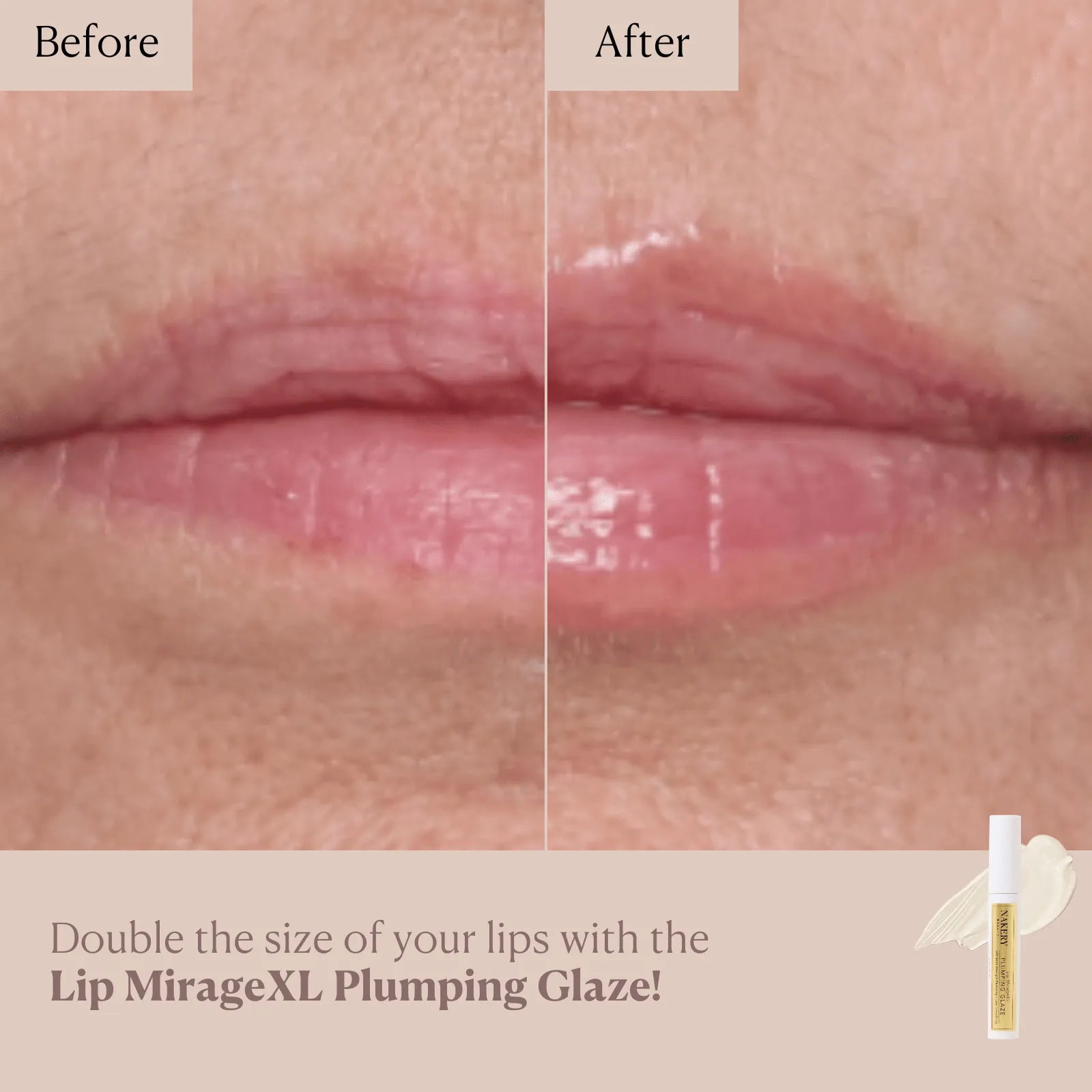 Lip MirageXL Plumping Glaze - Nakery Beauty