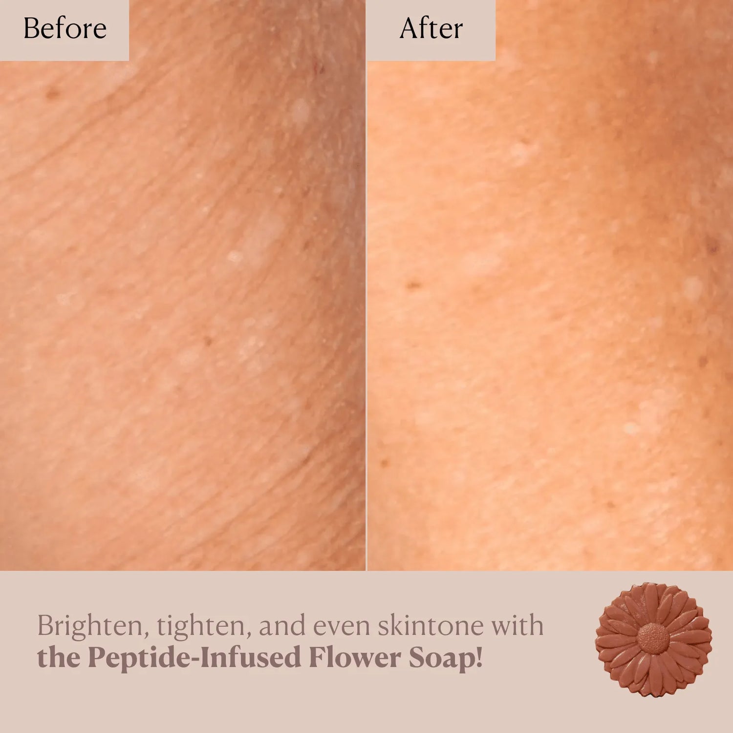 Peptide-Infused Flower Soap - Nakery Beauty