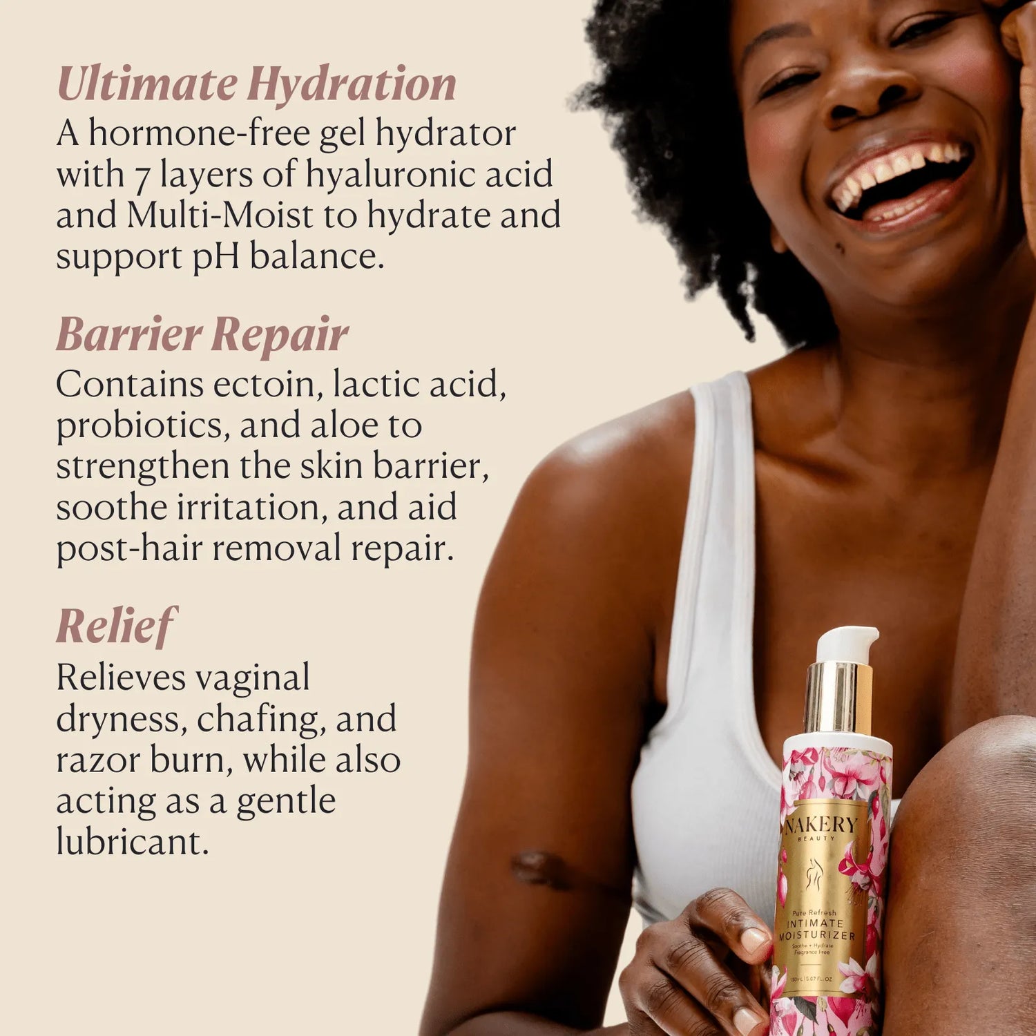 Pure Refresh Intimate Moisturizer for Vaginal Dryness Relief Nakery Beauty Pure Refresh Intimate Moisturizer for Vaginal Dryness Relief Nakery Beauty