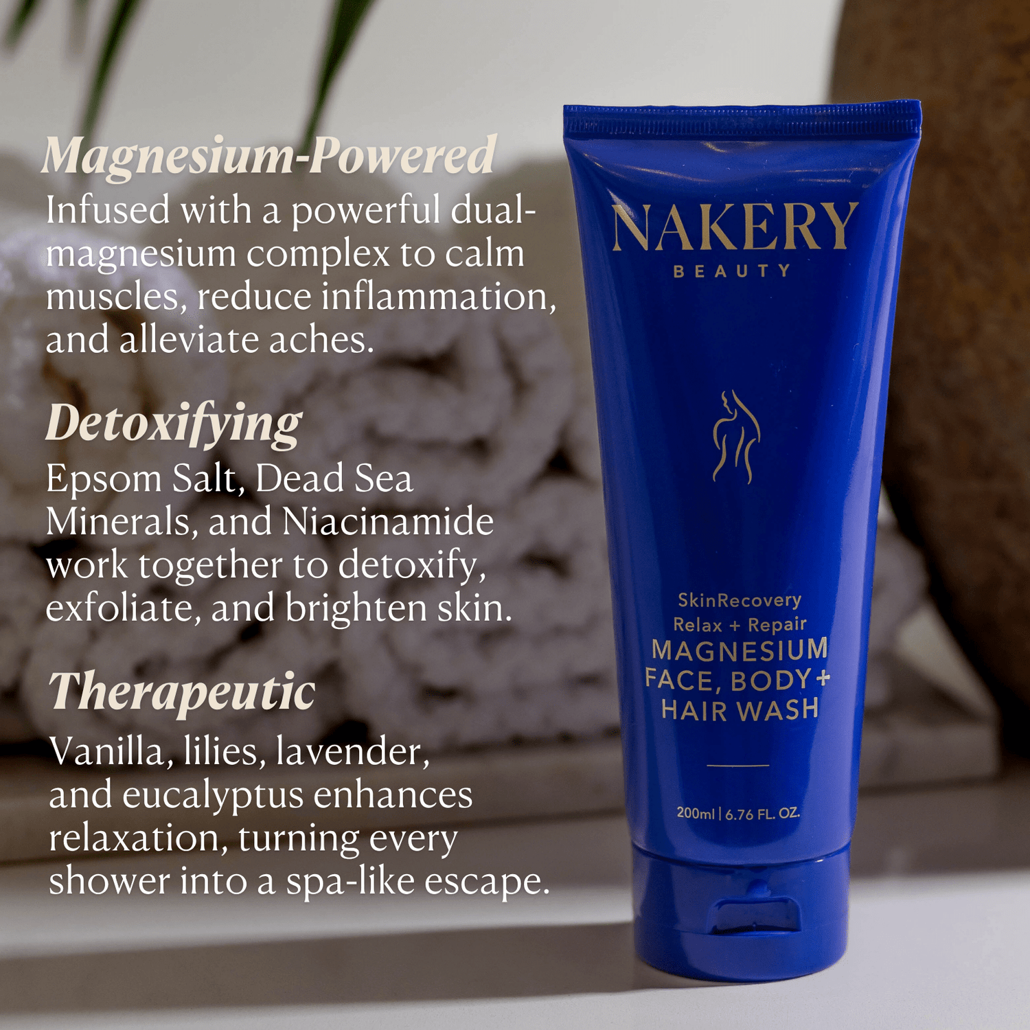 SkinRecovery Relax + Repair Magnesium Face, Body, &amp; Hair Wash - 200ML