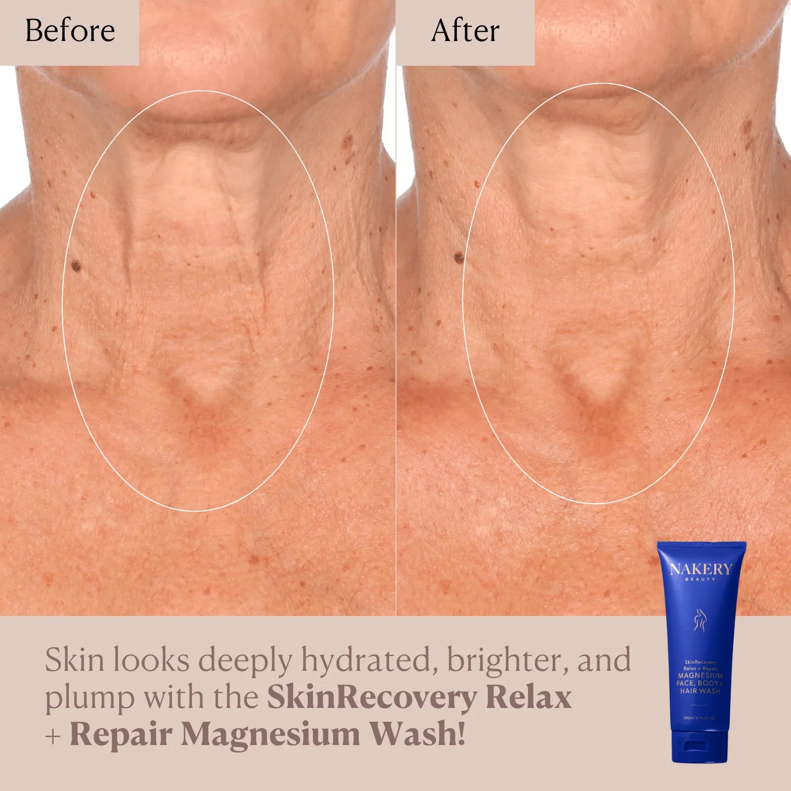 SkinRecovery Relax + Repair Magnesium Face, Body, &amp; Hair Wash - 200ML - Nakery Beauty