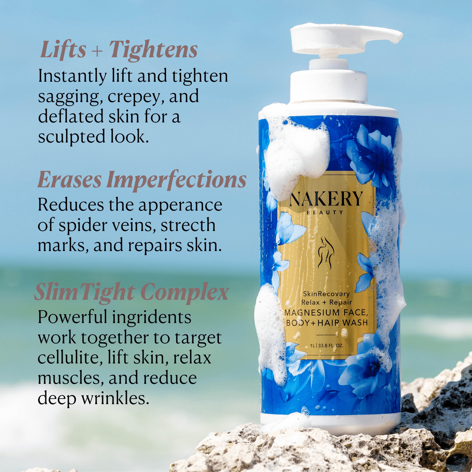 SkinRecovery Relax + Repair Magnesium Face, Body, &amp; Hair Wash