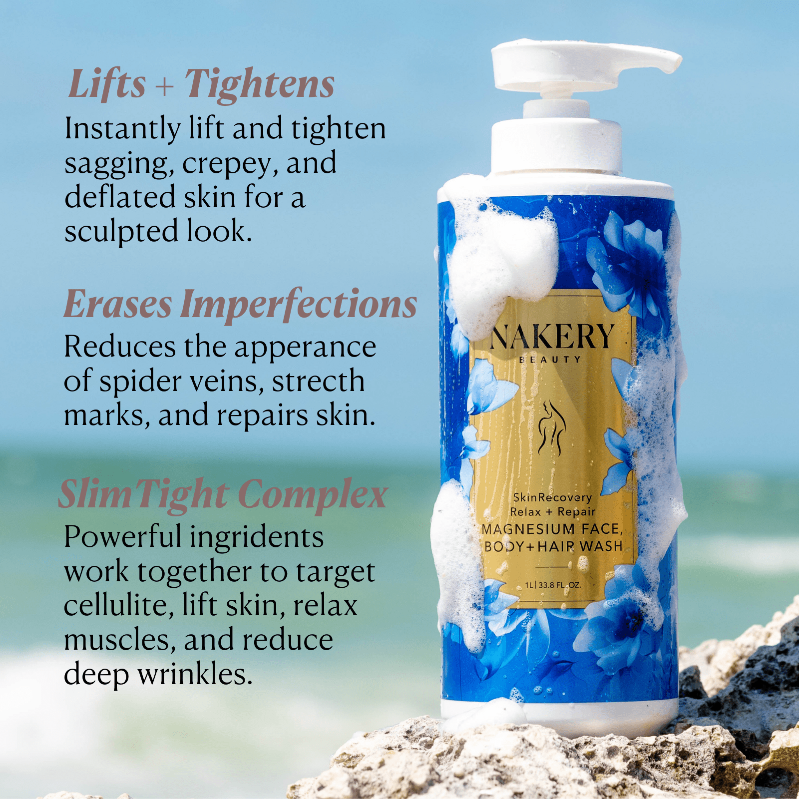 SkinRecovery Relax + Repair Magnesium Face, Body, &amp; Hair Wash