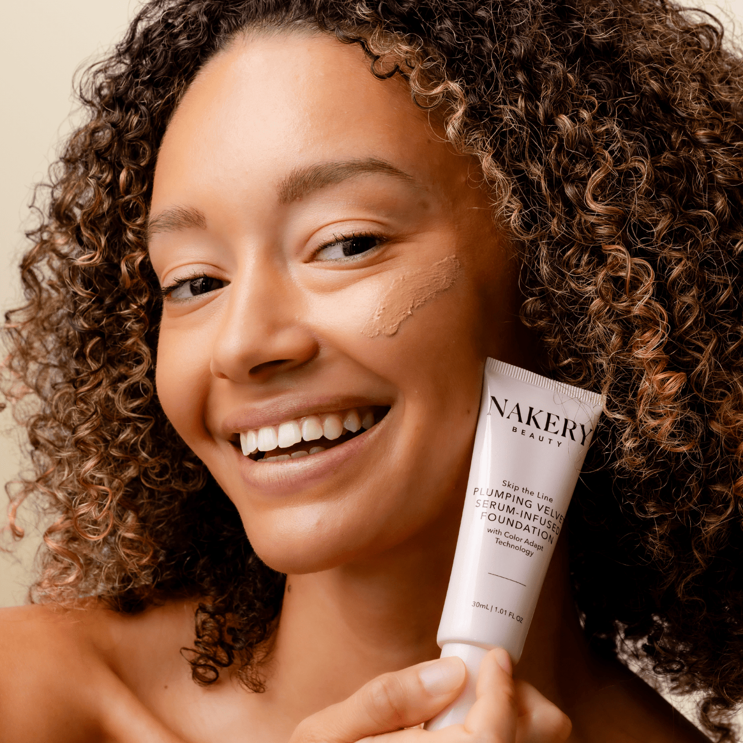 Skip the Line Instant Coverage Plumping Velvet Serum - Infused Foundation - Nakery Beauty