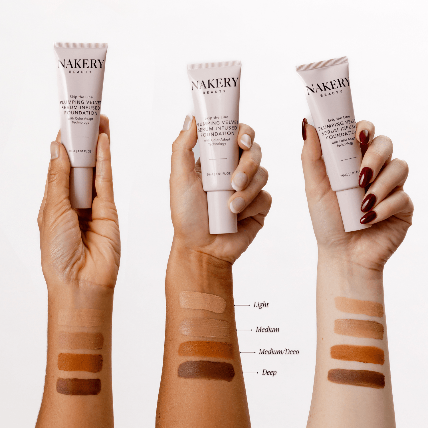 Skip the Line Instant Coverage Plumping Velvet Serum - Infused Foundation - Nakery Beauty