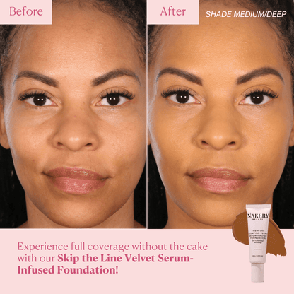 Skip the Line Instant Coverage Plumping Velvet Serum - Infused Foundation - Nakery Beauty