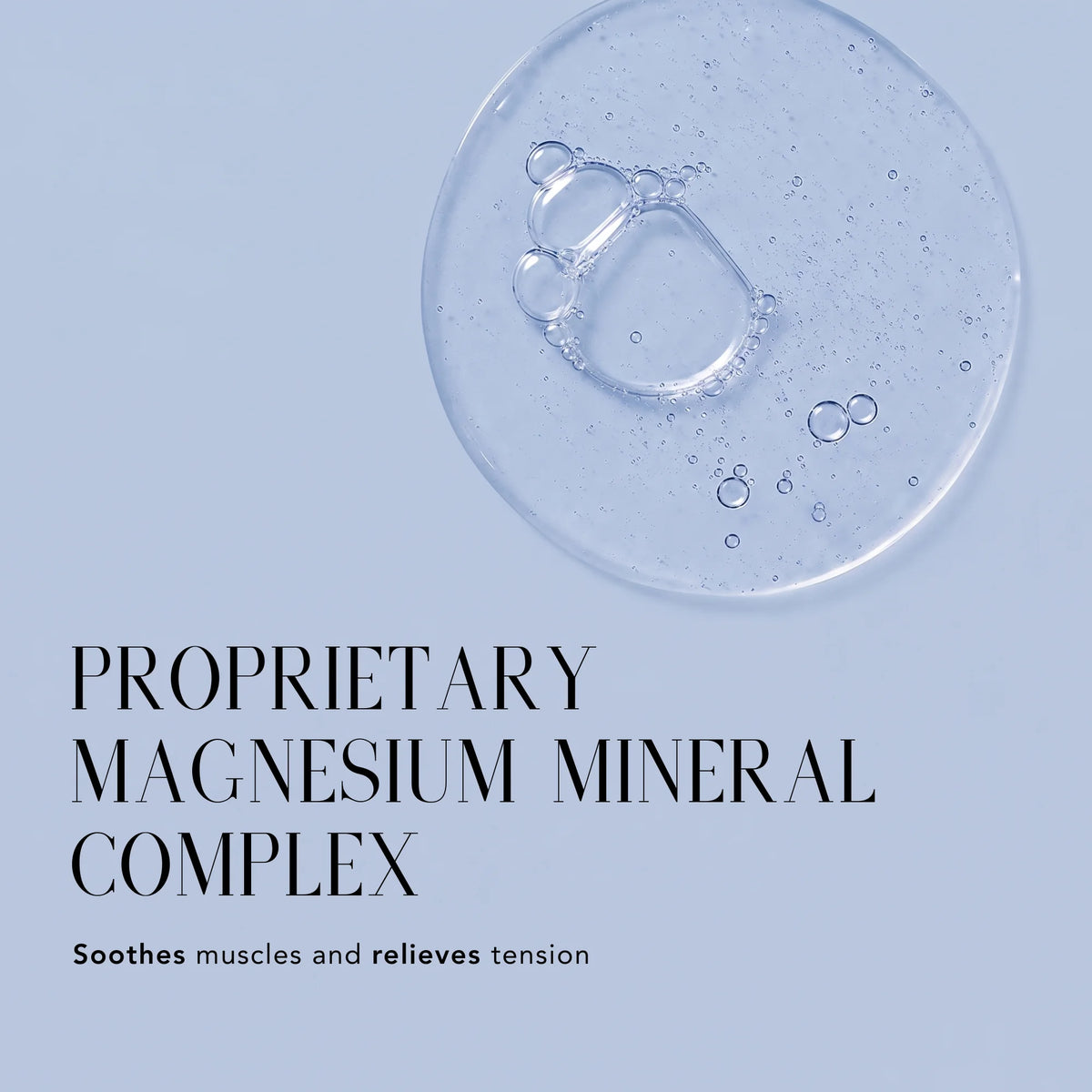 Nakery Beauty proprietary magnesium mineral complex formula designed to soothe muscles and relieve tension.